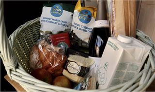 A hamper full of local goodies